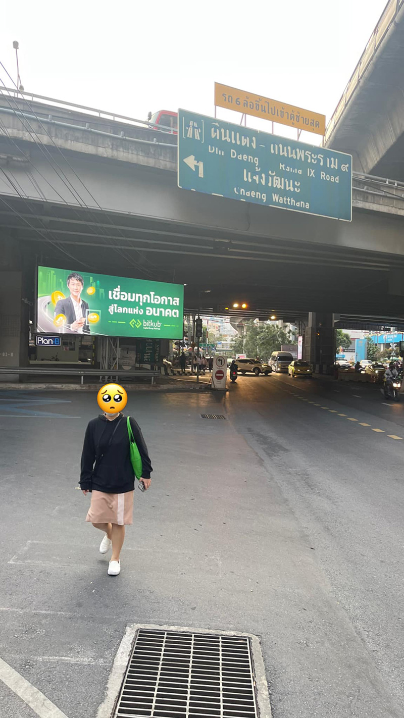 สาวเคาะป้อมตำรวจ แจ้งทางม้าลายเลือน 