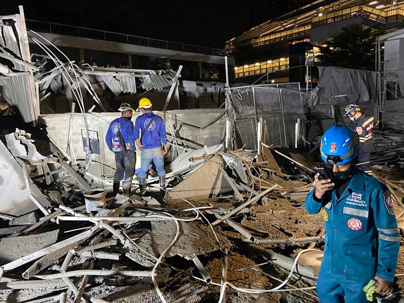 บริษัทรับเหมา แจงเหตุนั่งร้านทรุดจนคนงานตกชั้น 27 ดับ