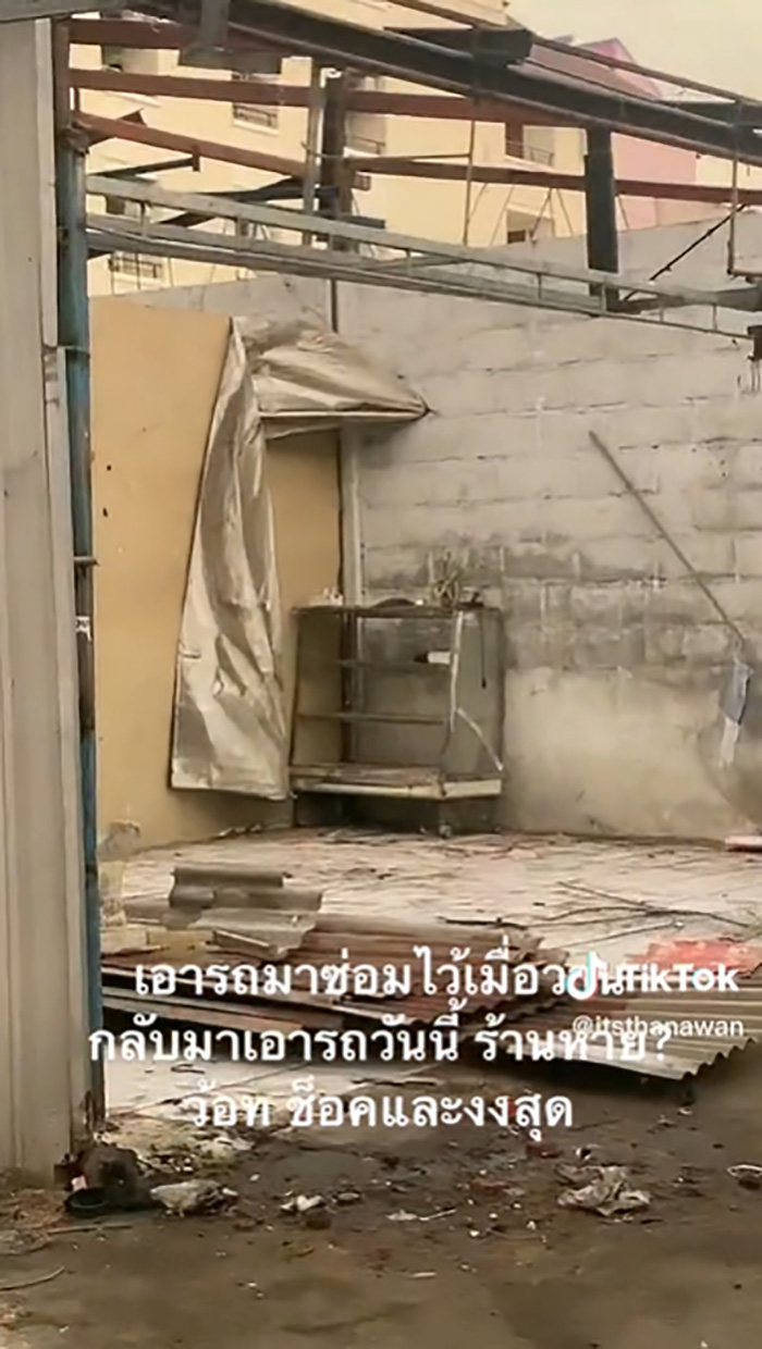 ไวรัลล้านวิว สาวมึนตึ๊บ เอาร้านมาซ่อมที่ร้าน แค่วันเดียวร้านหาย 