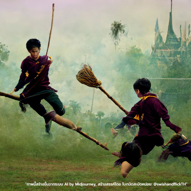 เมื่อให้ AI วาดโรงเรียนฮอกวอร์ตเวอร์ชั่นไทย