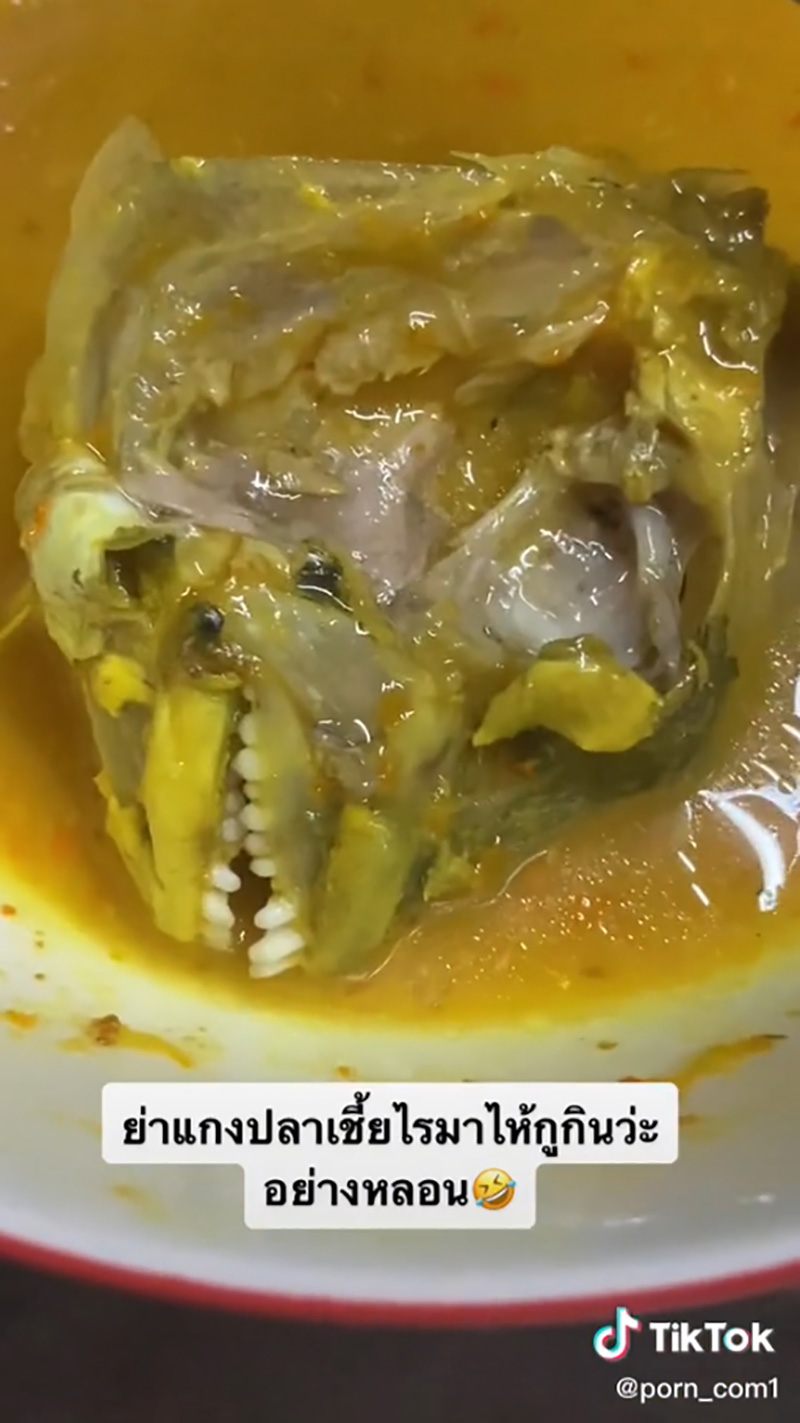 ไวรัลหลอน 2 ล้านวิว หนุ่มอวดแกงไตปลาฝีมือย่า 
