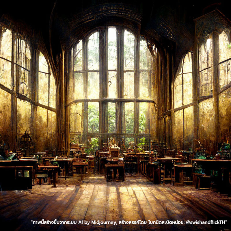 เมื่อให้ AI วาดโรงเรียนฮอกวอร์ตเวอร์ชั่นไทย