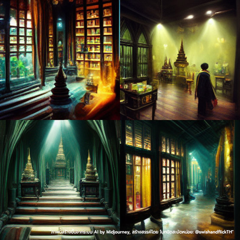 เมื่อให้ AI วาดโรงเรียนฮอกวอร์ตเวอร์ชั่นไทย