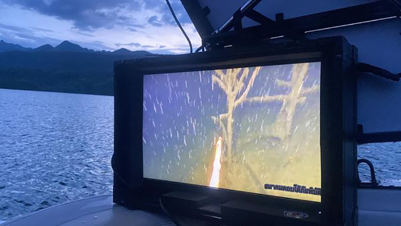 จนท. ใช้เครื่อง Side Scan Sonar กู้ร่าง น้องมาวิน 