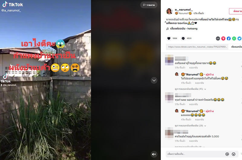 เจออีกทีกำแพงบ้านเรากลายเป็นผนังข้างบ้าน 