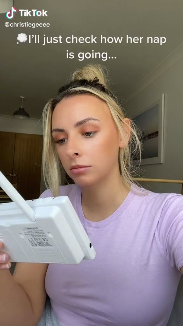 ไวรัล แม่ถึงกับผวา เช็กกล้องส่องลูกน้อยนอนกลางวัน