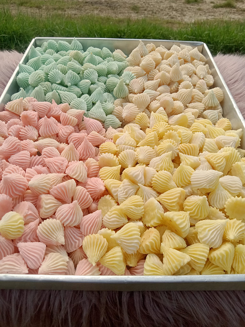 แม่ค้าพิการสู้ชีวิต ตั้งใจทำขนมขาย 