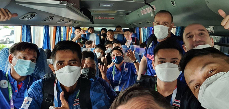 เวียดนาม ให้ทีมฟุตซอลไทย ซีเกมส์ 2021 นั่งอัดคันเดียว 30 คน
