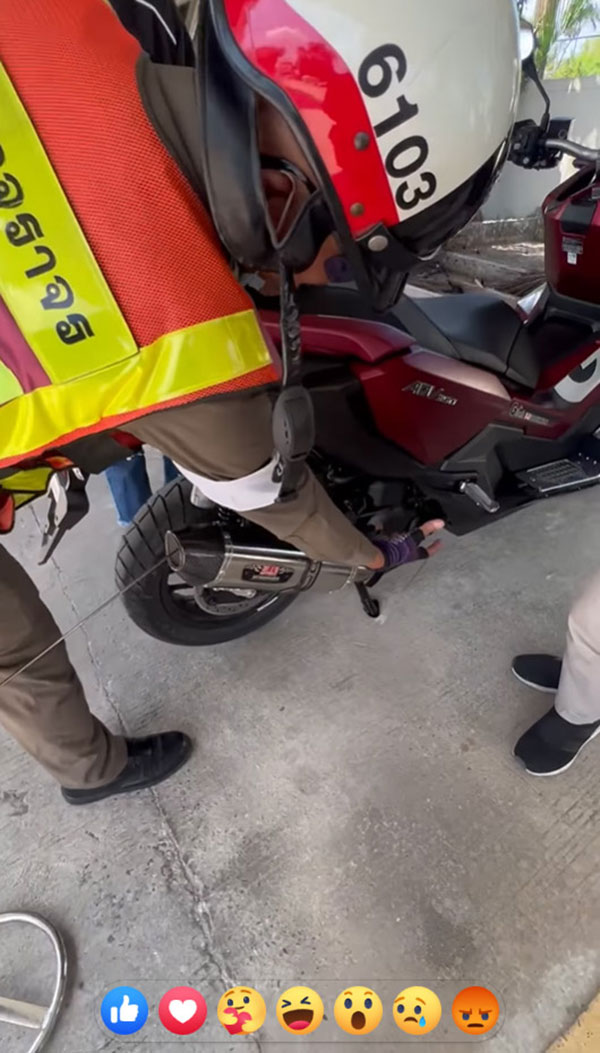 ซื้อมอเตอร์ไซค์ 2 วัน ไม่ได้แต่ง แต่โดน ตร. 