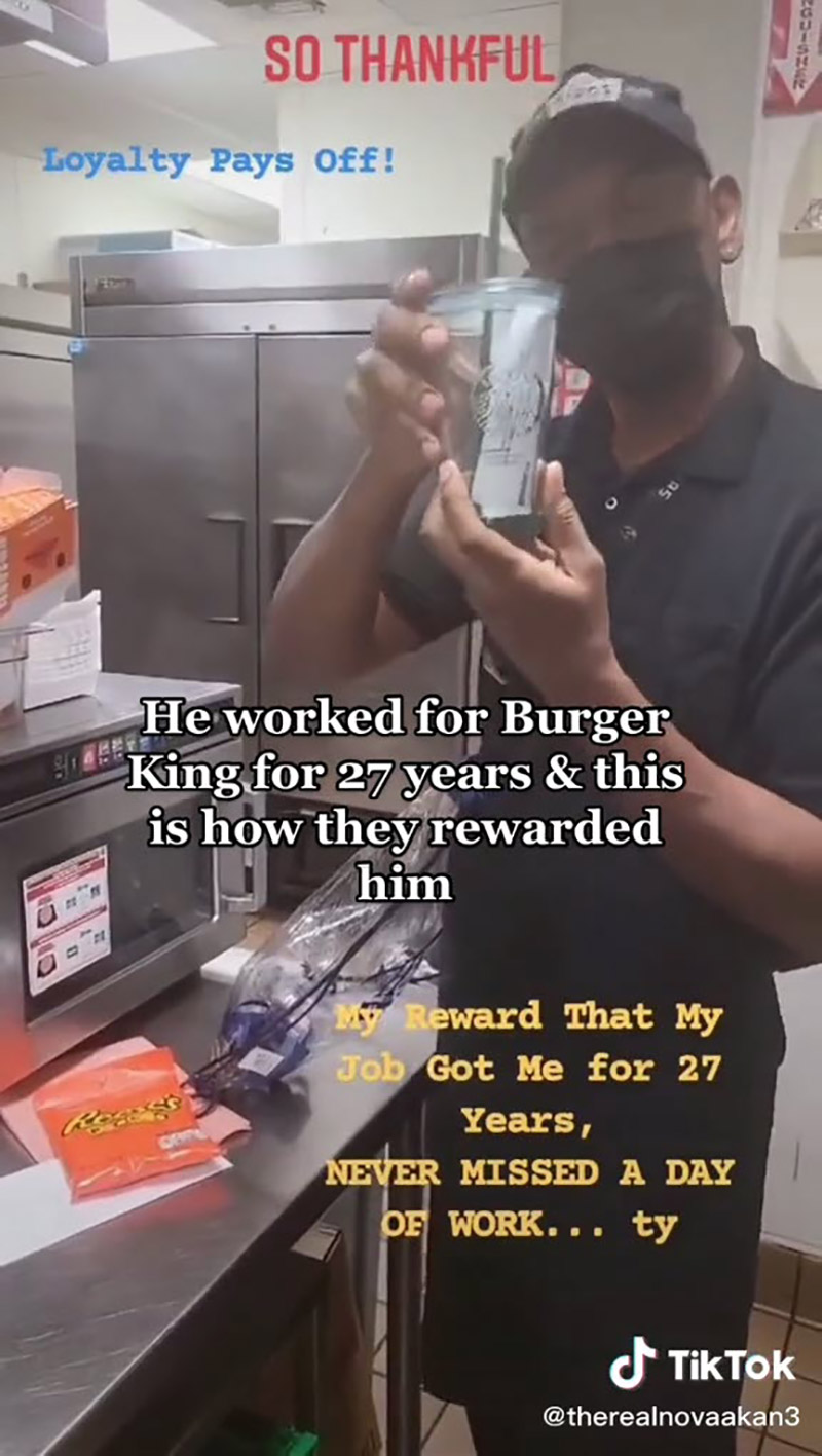 พนง. รีวิวของขวัญ บริษัทตอบแทนทำงาน 27 ปี 