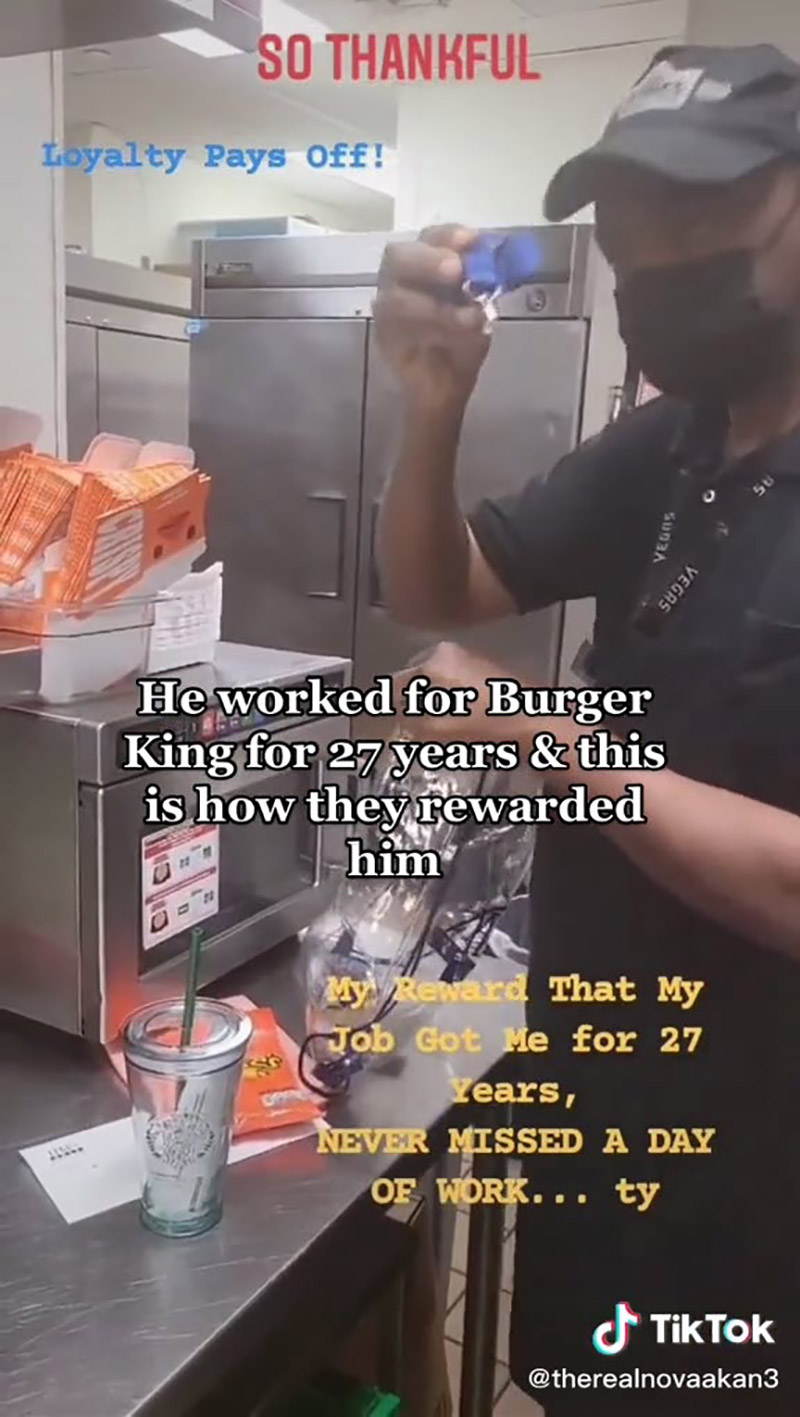 พนง. รีวิวของขวัญ บริษัทตอบแทนทำงาน 27 ปี 