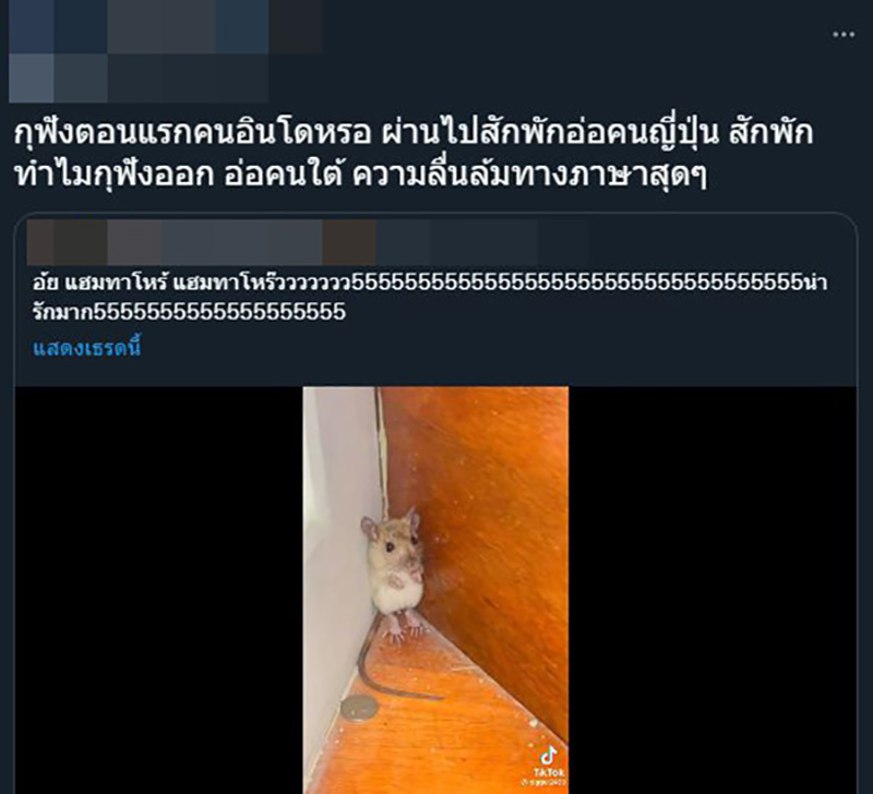 ไวรัลอะไรเข้าบ้าน ฟังตอนแรกนึกว่าพูดภาษาอินโดฯ