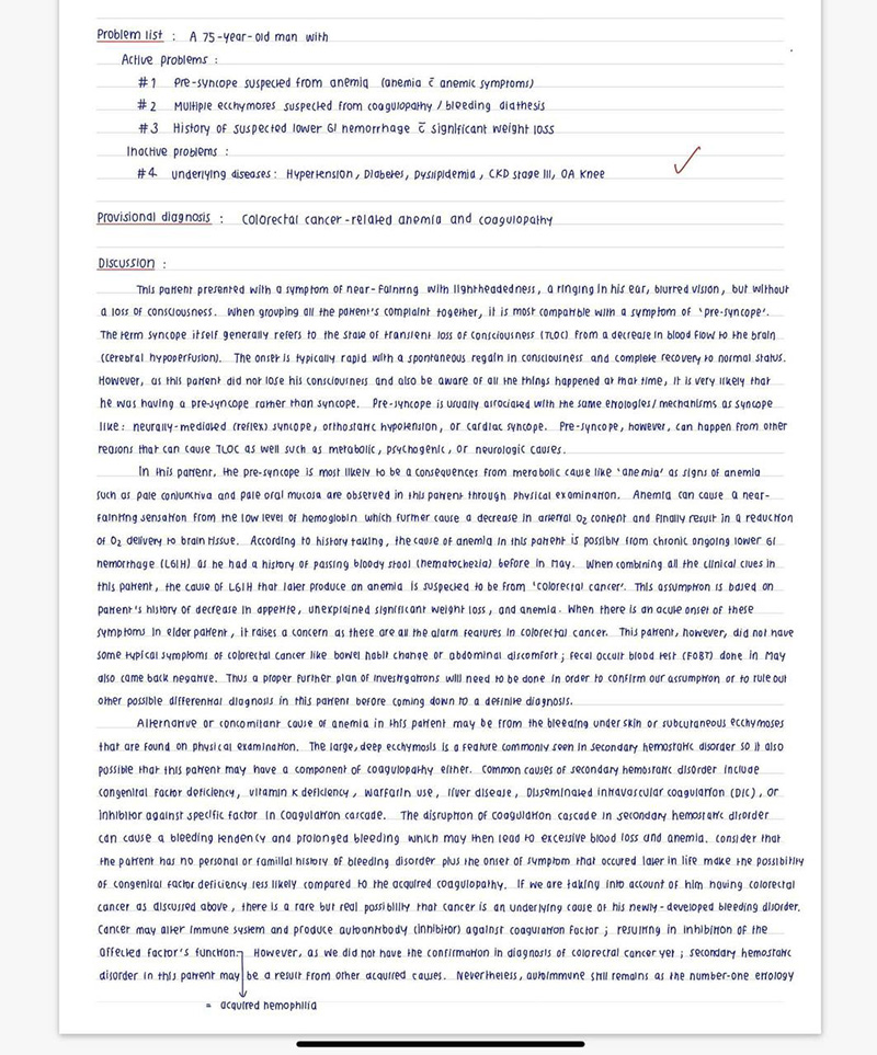  อาจารย์หมอ แชร์ภาพลายมือหมอ 26 ปี 