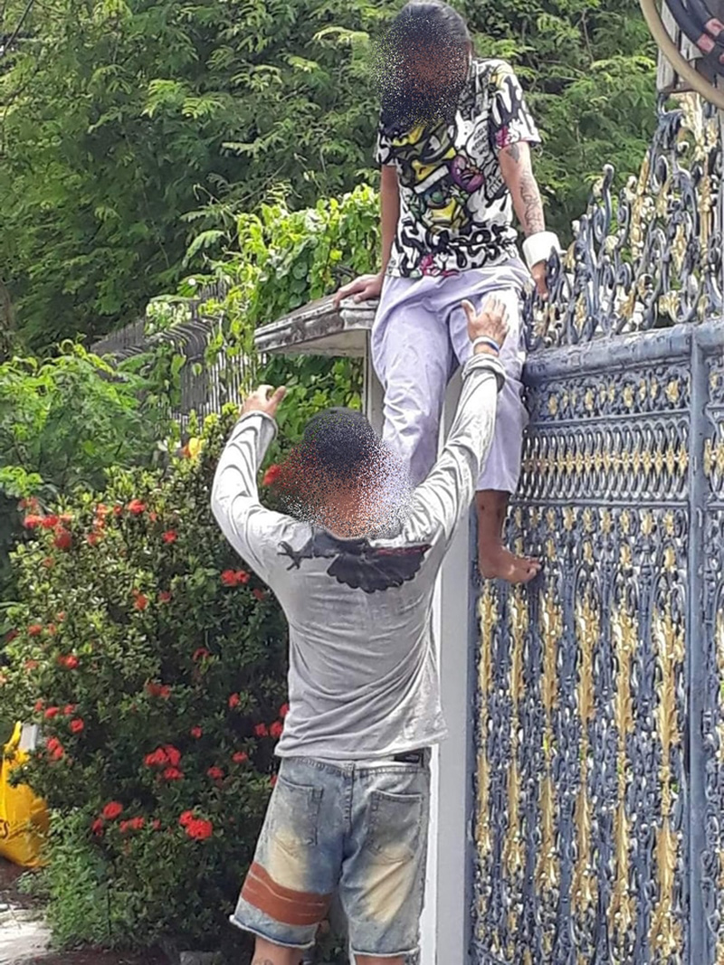 โจรปีนบ้านยืนชิล ๆ ให้ถ่ายคลิป