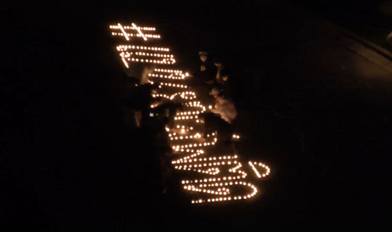 เจ้าคุณพระสินีนาฏ ร่วมจุดเทียนอาลัยเหยื่อกราดยิง 