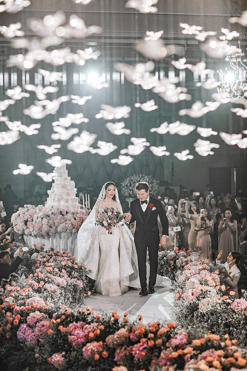 งานแต่งสุดปัง สินสอดเป็นกระเป๋า Hermes 