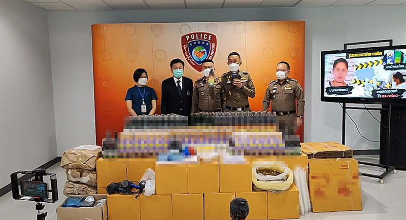 ทลายขบวนการ ผลิตน้ำสมุนไพรเถื่อน