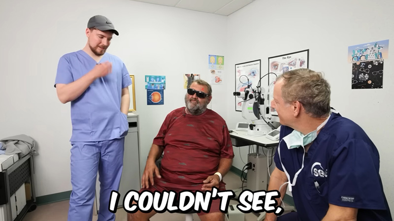 MrBeast ยูทูบเบอร์ ช่วยคนตาบอด 1000 คนทั่วโลก 