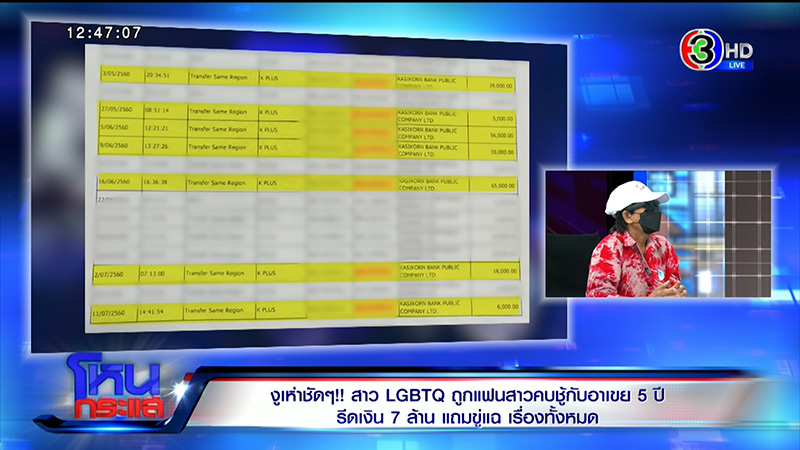 สาวเลสเบี้ยนจับได้แฟนสาวคบชู้อาเขย เปย์ 7 ล้าน