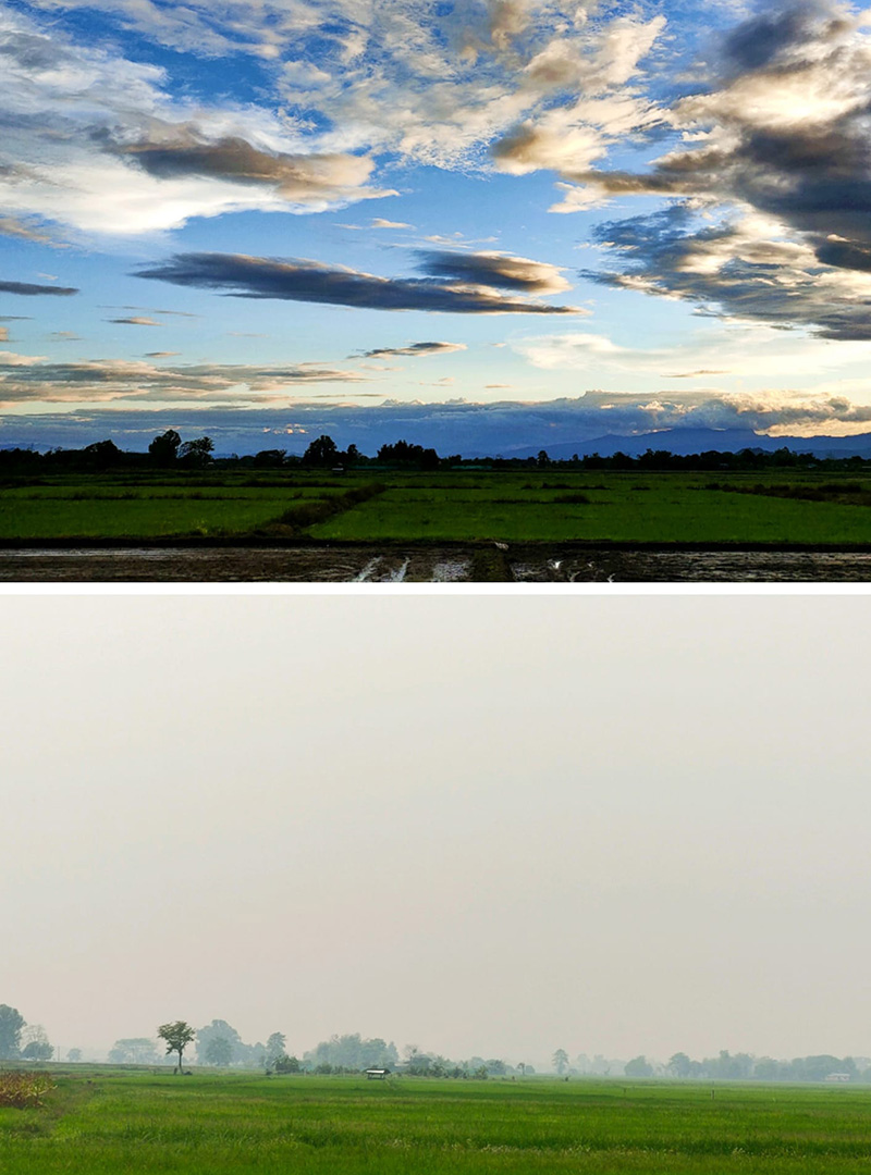 เทียบกันชัด ภาพดอยหลวงเชียงดาว ในวันที่ไร้ฝุ่น PM2 5