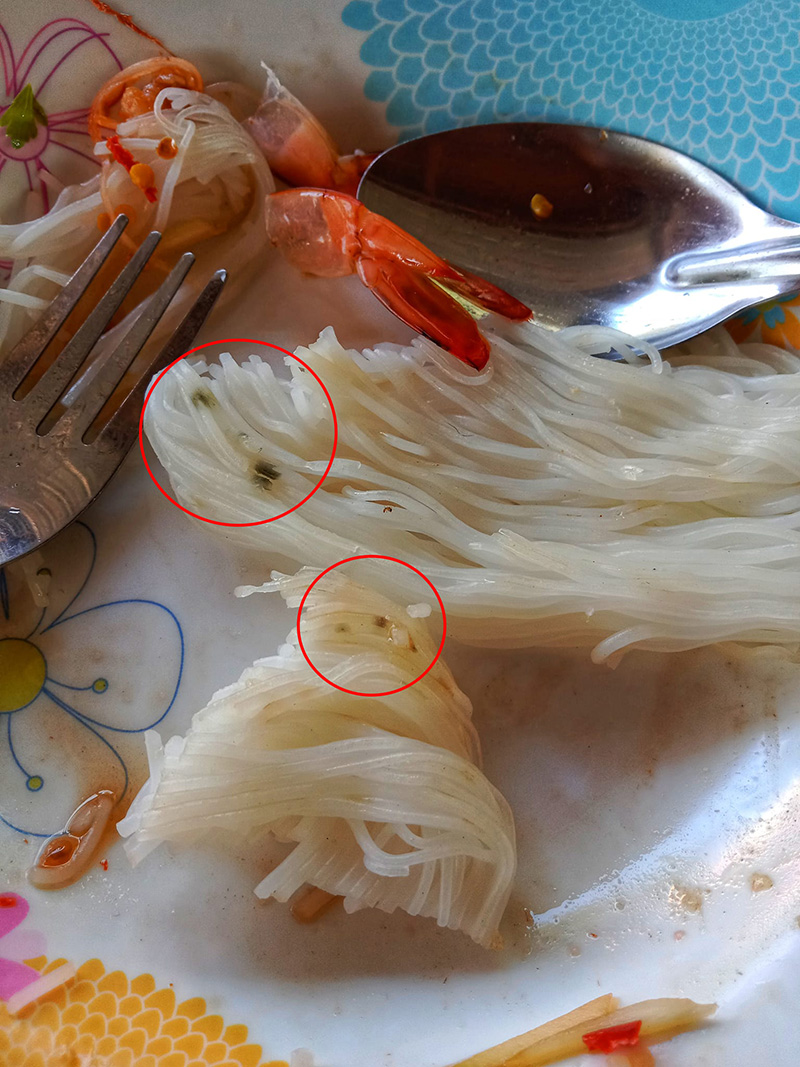 สาวหิวตาลาย สั่งขนมจีนกินเกือบหมด ช็อก