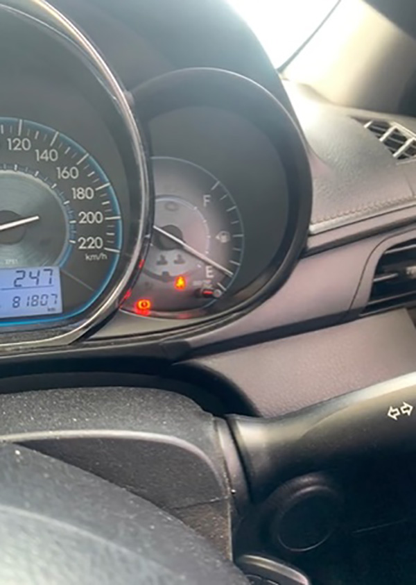 เติมน้ำมันเต็มถัง เกจไม่ขึ้น 