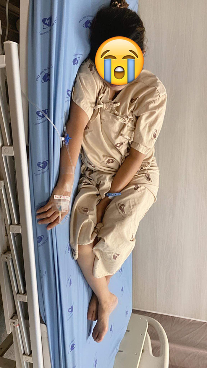 หญิงแม่โดนเพื่อนเทน้ำยาล้างห้องน้ำให้ดื่ม