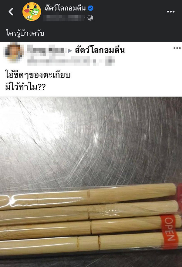รอยขีดบนตะเกียบ มีไว้ทำไม