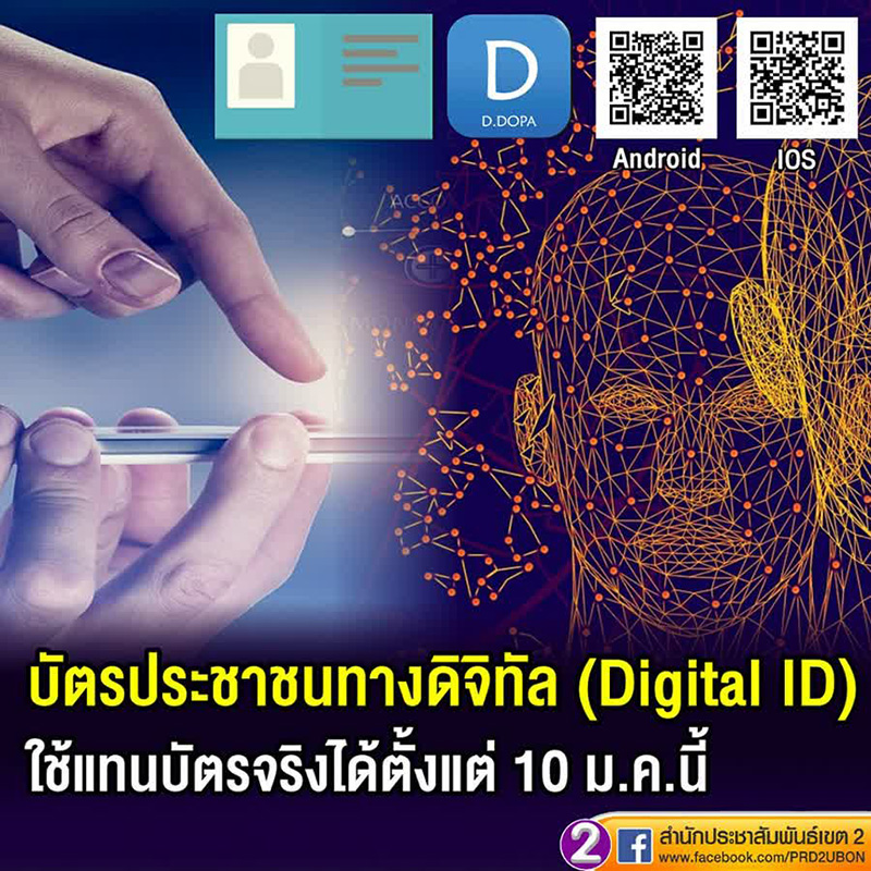 วิธีสมัครบัตรประชาชนทางดิจิทัล Digital ID 