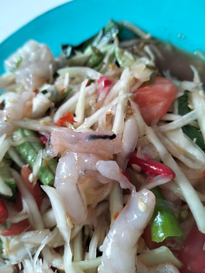 ตำกุ้งสดสุดเฟล