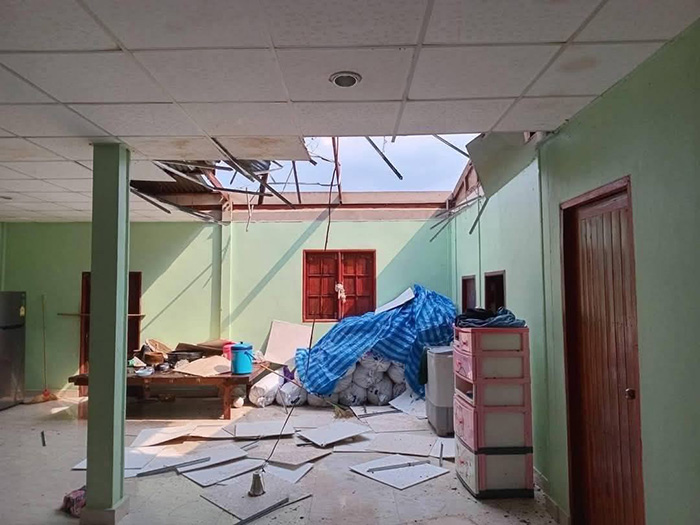 เปิดภาพพายุถล่มขอนแก่น