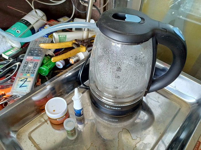 อุทาหรณ์เกือบตายเพราะกาต้มน้ำ 