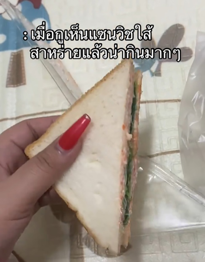 เมื่อเห็นแซนด์วิชไส้สาหร่ายน่ากิน เมื่อเห็นแซนด์วิชไส้สาหร่ายน่ากิน
