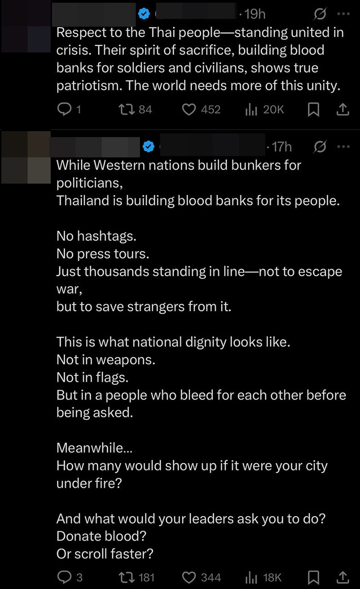 สื่อต่างชาติทึ่ง คนไทยรวมพลังบริจาคเลือด 