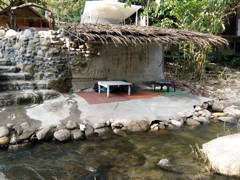 เทคอนกรีตลง น้ำตกท่าแพ