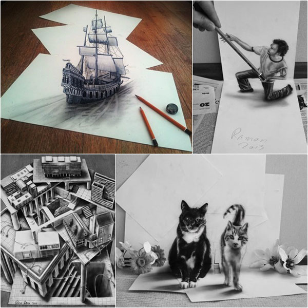 ภาพวาด 3 มิติสุดล้ำ 