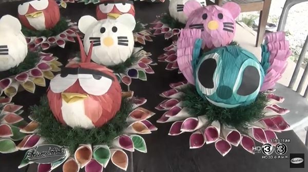 กระทงตัวการ์ตูน