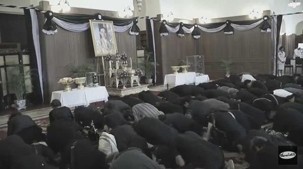 กำหนดการเข้าถวายสักการะเบื้องหน้าพระบรมโกศ