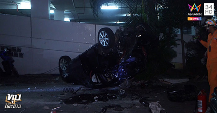 หญิงขับเก๋งตกชั้น 8