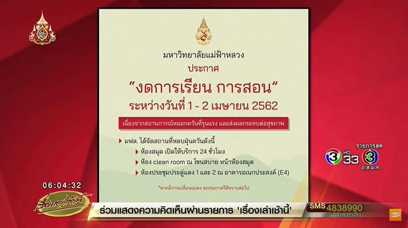 ฝุ่นพิษภาคเหนือวิกฤตยาว