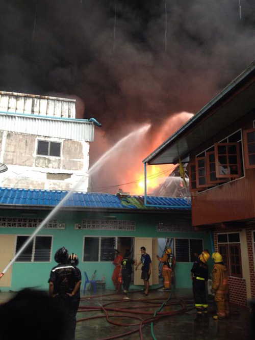 ไฟไหม้โรงงานพลาสติกพระราม 2