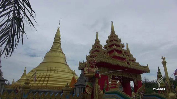 แรงงานเมียนมา ร่วมสร้างพระเจดีย์ไทย-เมียนมา