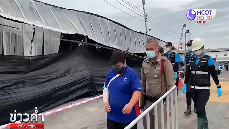 ไฟไหม้โรงงานผลิตน้ำมันเครื่อง