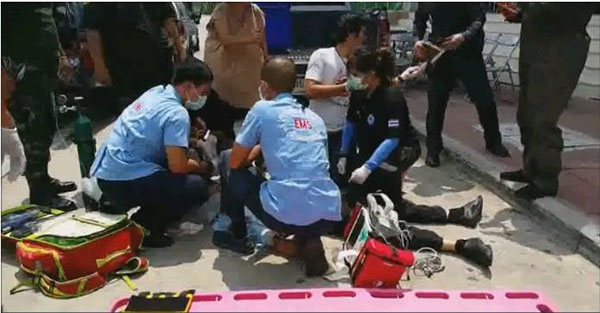 ยิงคนตายหน้าสนามมวยลุมพินี