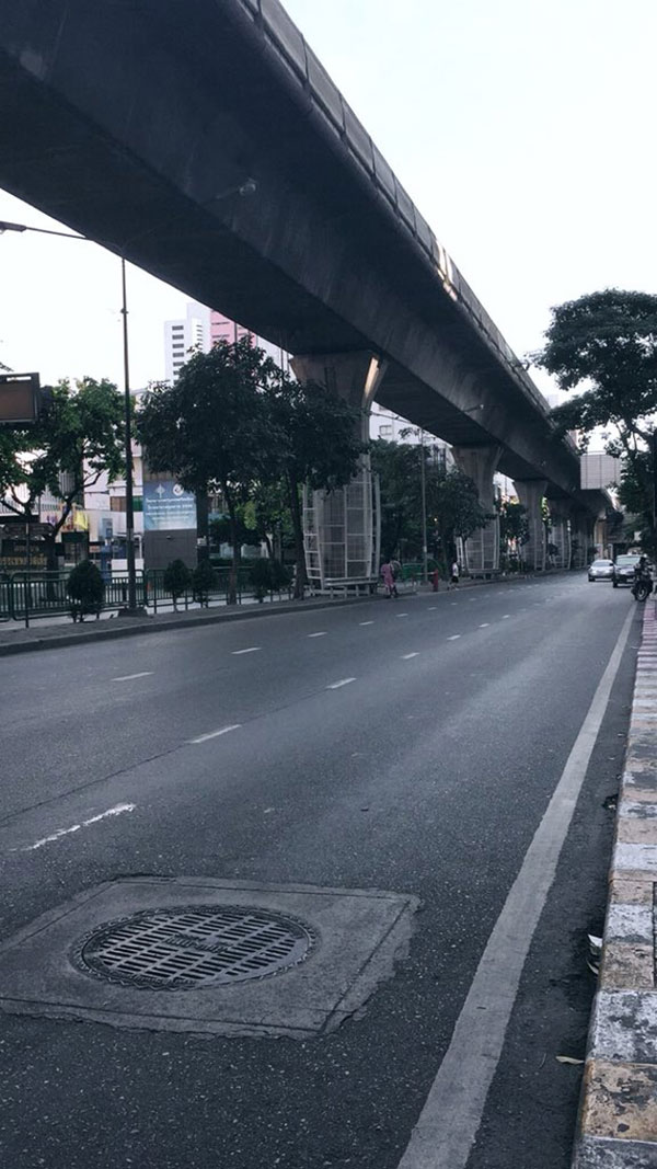 ถนนในกรุงเทพฯ ในวันสิ้นปี 2560