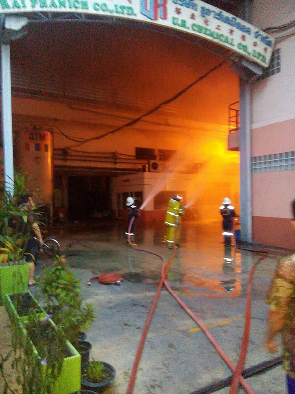 ไฟไหม้โรงงานสี สมุทรปราการ