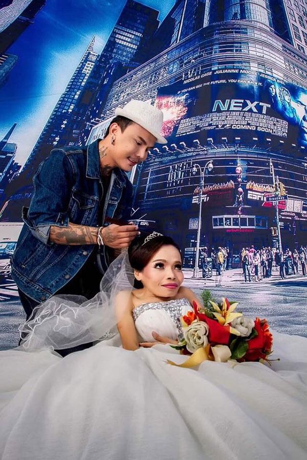 แต่งหน้าพรีเวดดิ้งฟรีให้สาวพิการ 