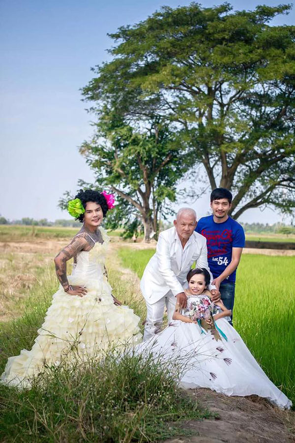 แต่งหน้าพรีเวดดิ้งฟรีให้สาวพิการ 