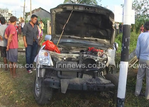 รถไฟหาดใหญ่-ปาดังเบซาร์ ชนกระบะ ตาย 2 เจ็บ 11 