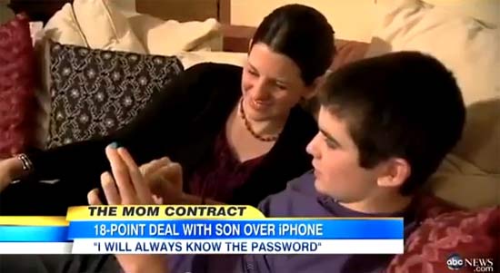 เจ๋ง! กฎเหล็ก 18 ข้อ เมื่อคุณแม่ให้ iPhone กับลูกชาย 
